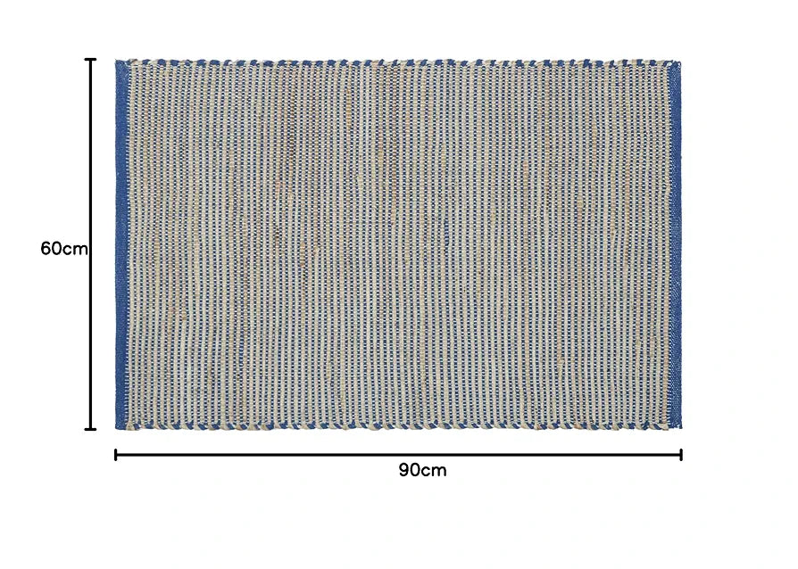 THE HOME TALK Natural Handcrafted Jute Rug 60X90 CM|Traditional Carpet For Living Room,Kitchen,Entryway,Bedroom,Dining Room|Rustic Bohemian Decor|Durable,Sustainable,Anti-Skid Carpets for Centre Table